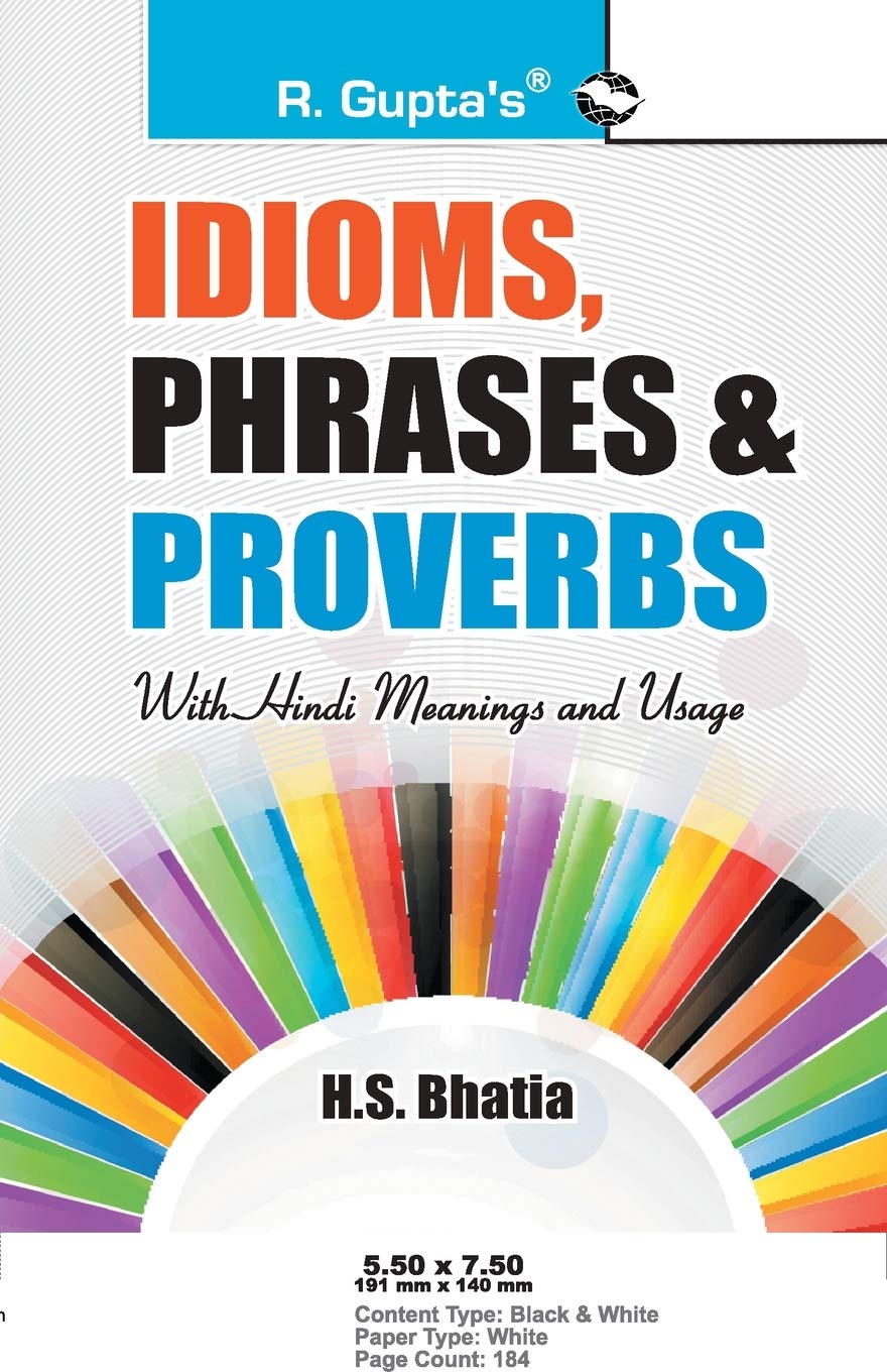 Buy Idioms, Phrases & Proverbs: with Hindi Meanings & Usage Book